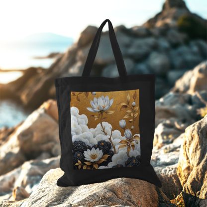 Golden Bloom Tote Bag - Image 3