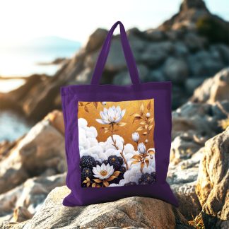 Golden Bloom Tote Bag